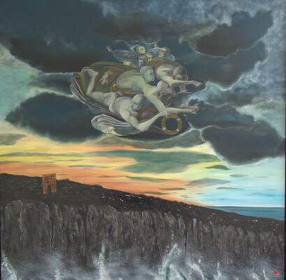 Angels of Lampedusa II - a Paint Artowrk by Marc Henri  Van Tendeloo